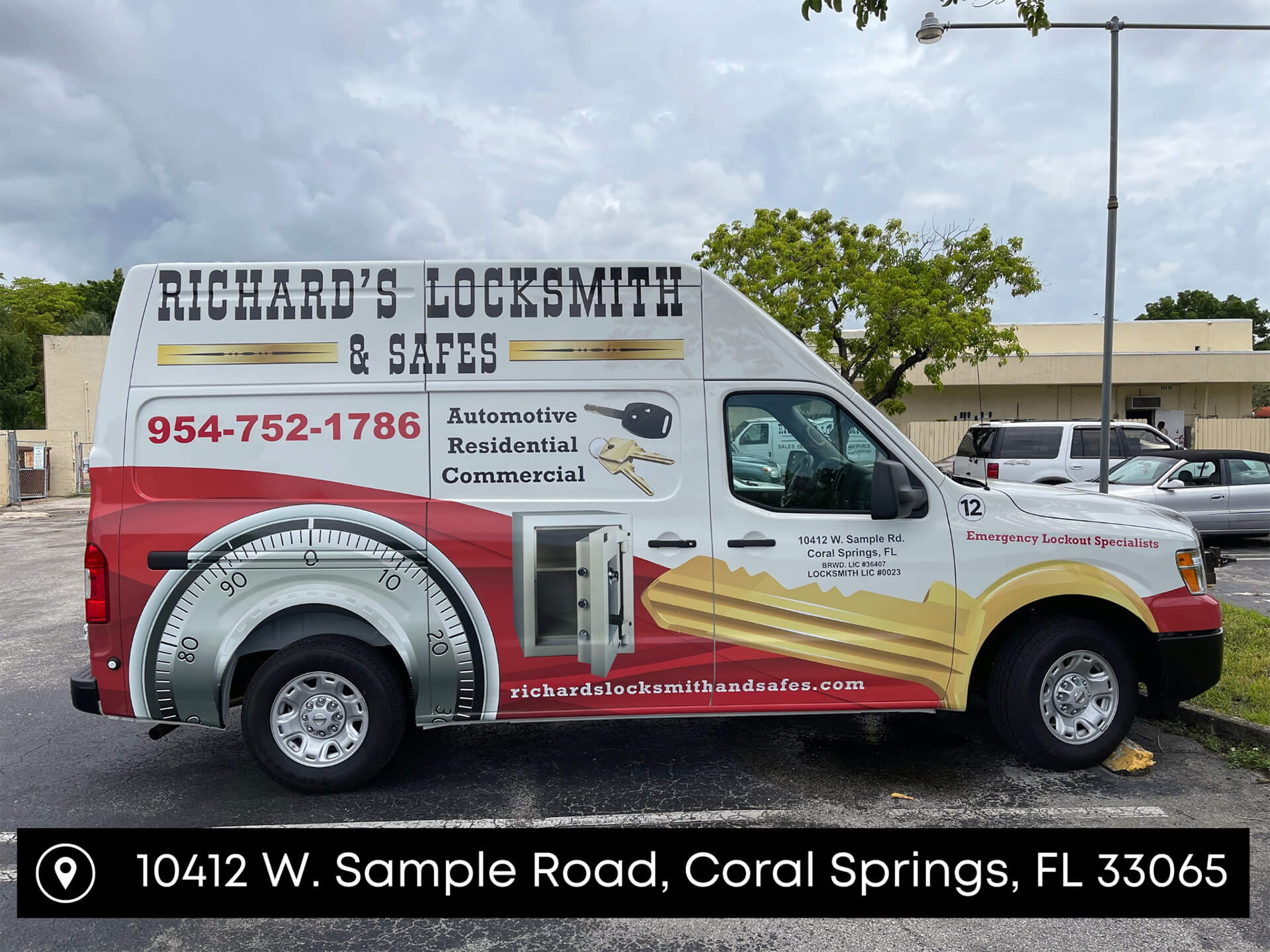 Richard's Locksmith & Safes service van